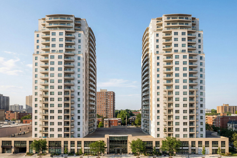 Drewlo's City Place towers in London, Ontario